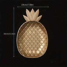 1 buc. Tavă nordică pentru gustări și bomboane în stil Ins, cu culoare aurie, tavă decorativă creativă pentru depozitare în sufragerie și masă