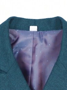 4 件/套 男孩西裝套裝,含外套、馬甲、褲子和領結紳士套裝,適合聖誕節和秋季 - 墨綠色 - 查看 5