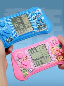 1pc Handheld Classic Gaming Console With Large Screen, Nostalgic Old-School Game Console For 80s-90s Generation, Randomly Selected, School Supplies - Multicolor - View 1