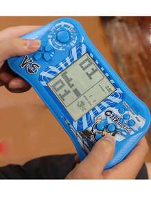 1pc Handheld Classic Gaming Console With Large Screen, Nostalgic Old-School Game Console For 80s-90s Generation, Randomly Selected, School Supplies - Multicolor - View 2