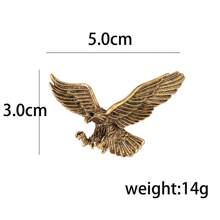 1只復古風格飛鷹造型裝飾胸針,適合男士日常穿著