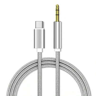 Cáp USB-C sang Aux dài 3,5ft, Dây giắc cắm tai nghe Type-C sang 3,5mm đực / Cáp giắc cắm Aux / Dây âm thanh nổi 3,5mm cho tai nghe trên ô tô, Tương thích với khả năng tương thích hơn các loại khác Dây cáp USB C sang Aux 3,5mm, Tương thích với hầu hết các điện thoại Type C: Pixel 4 3 2 XL, Galaxy