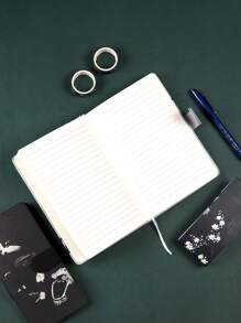 1本古典風格精裝筆記本,以鶴為主題,紙張厚實充足,適用於日記、筆記、辦公室筆記本 - 扶餘山 - 查看 4