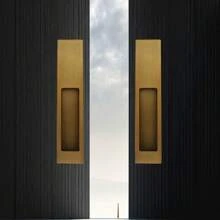 室內滑門手柄,內嵌式隱藏拉手,浴室/廚房/木門把手,1對/組