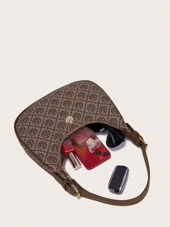 DK DKMG VANESSAMAY&DKMG 2pcs Silk Printed Letter Pattern Bag & Purse Straps Set,Adjustable,Suitable For Daily Use,Mommy And Me Matching Women Bags,Best Mother's Day Gift Ideas,School Bag Set,Portable,Classic Casual,Business Casual,For Teen Girls Women College Students,White-Collar Workers,College,Perfect For Office,Elementary School