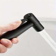 1pc No Drilling Required Stainless Steel Toilet Bidet Spray Set With Pressure Booster For Feminine Wash And Toilet Cleaning - Silver - View 6