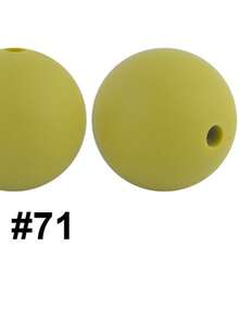 20入組15mm矽膠珠子,適用於嬰兒咬咬和diy珠寶製作,糖果色圓形散珠 - 彩色 - 查看 60