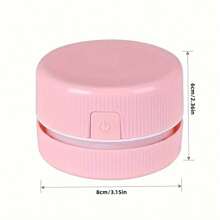 1個桌面吸塵器,迷你可愛桌面吸塵器,迷你桌面吸塵器,桌面吸塵器,迷你桌面除塵器省電設計,專為鍵盤/家庭/學校/辦公室設計 - 白色 - 查看 7