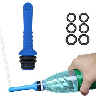 Rociador personal portátil, mini limpiador de higiene de viaje para botellas, lavado íntimo reutilizable y suave, dispositivo de lavado femenino conveniente en azul y verde, solución de cuidado personal higiénica para el inodoro o de viaje, se ajusta a todas las botellas, diseño compacto, fácil de transportar