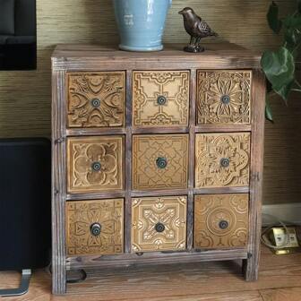 24PCS- Nordic Home Tile, Self-Adhesive Wall Stickers, Peel And Stick Wallpaper, Kitchen Bathroom Bedroom Living Room Dining Room, Waterproof, Oil And Moisture Proof, Decorative Tile Stickers, Wall Renovation Floor Stickers For Home Decor-Brown