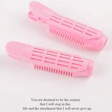 2pcs Fluffy Hair Claw Clips, Pink - Pink - View 6