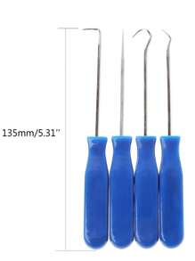 1入組4件油封螺絲刀和勾子工具套裝 - 彩色 - 查看 2