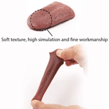 1 pièce Accessoire de magie réaliste en forme de langue avec aiguille en acier pour tour de pénétration de langue
