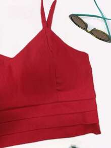 Women Tank Tops & Camis - Red - View 2