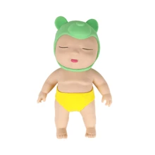 1pc Big Palm Doll (Random Color) TPR Sandsuit Ugly Doll Creative Gift - Multicolor - View 3