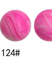 20入組15mm矽膠珠子,適用於嬰兒咬咬和diy珠寶製作,糖果色圓形散珠 - 彩色 - 查看 100