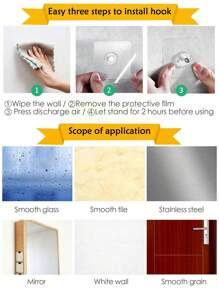 10 Pièces D'outils De Suspension De Peinture Murale Sans Clous, Crochets Adhésifs De Haute Qualité, Vis Invisibles, Cintres De Cadre De Photo Pour Photos De Mariage, Crochets De Serviette De Salle De Bain Sans Trace