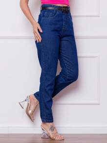 NỮ Quần jean - Rửa tối - Xem 3