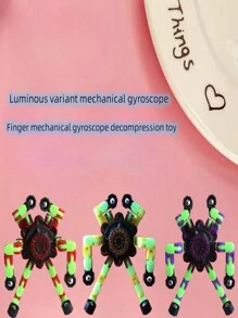 鏈條連接led夜光玩具,解壓拼圖玩具,手部變形,是生日和聖誕節等節日的理想禮物 - 藍色 - 查看 8