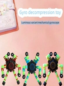 鏈條連接led夜光玩具,解壓拼圖玩具,手部變形,是生日和聖誕節等節日的理想禮物 - 藍色 - 查看 5