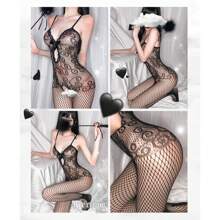 Body Malla Red Cuerpo Completo Lencería Sexy - Negro - Ver 7
