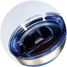 VASO Termo TIPO YETI azul  rey   para Cafe de 887 ml/30 oz, Taza de café con Tapa de Acero Inoxidable Termoaislante - azul real - Ver 3