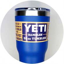 VASO Termo TIPO YETI azul  rey   para Cafe de 887 ml/30 oz, Taza de café con Tapa de Acero Inoxidable Termoaislante - azul real - Ver 1