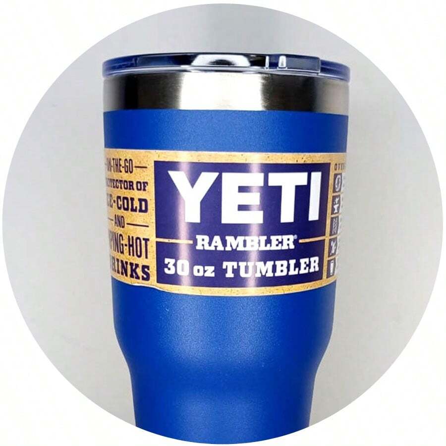 VASO Termo TIPO YETI azul  rey   para Cafe de 887 ml/30 oz, Taza de café con Tapa de Acero Inoxidable Termoaislante - azul real - Ver 1