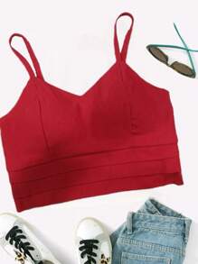 Women Tank Tops & Camis - Red - View 1