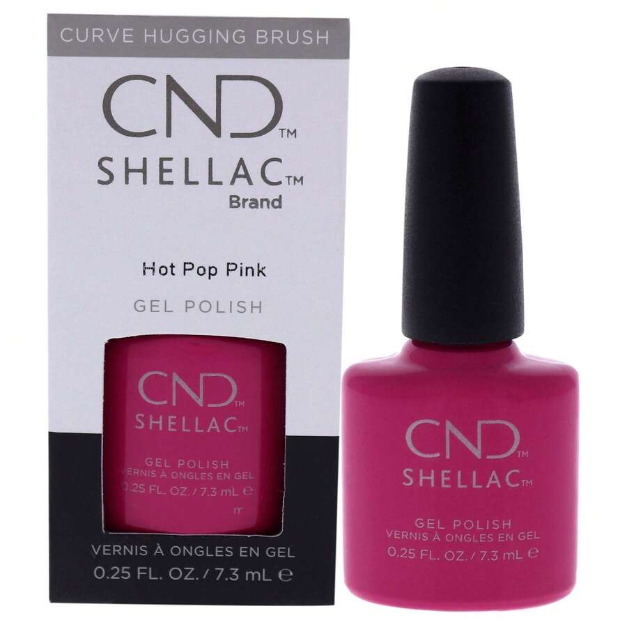 CND Shellac Nail Color - Hot Pop Pink By CND For Women - 0.25 Oz Nail Polish - Pink - View 1