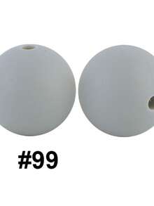 20入組15mm矽膠珠子,適用於嬰兒咬咬和diy珠寶製作,糖果色圓形散珠 - 彩色 - 查看 55