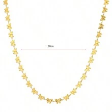 1入時尚不鏽鋼手工項鍊,女性日常穿著