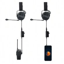 1入可射擊耳罩綠色耳機,普通通訊耳機,無噪音消除功能 - 軍綠色 - 查看 9