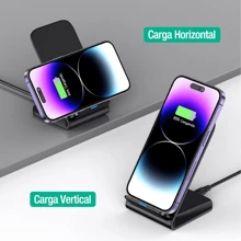 10W Fast Wireless Charger, Wireless Charging Stand Compatible With IPhone 13 12 11 Pro XR XS 8 Plus Galaxy S20 S10 Note 20 10 Googles And Other Qi-Enabled Phones - 黑色 - 查看 11