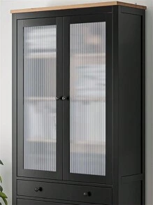 1 Roll Reeded Glass Window Film, Window Privacy Film, Frosted Window Vinyl, 3D Decorative Window Decals Non Adhesive For Bathroom Living Room - Multicolor - View 5