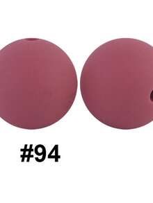 20入組15mm矽膠珠子,適用於嬰兒咬咬和diy珠寶製作,糖果色圓形散珠 - 彩色 - 查看 110