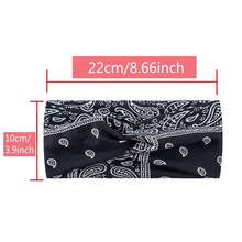 1入組男女瑜珈運動頭帶,具有彈性、防滑、寬幅、吸汗等特點,適用於跑步運動 - 黑色 - 查看 3