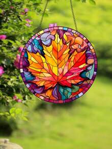 Un Atrapa Sol De Hoja De Arce - Azul - Ver 4