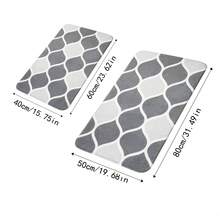 1pc Simple Geometric Line Design Bathroom Doorway Water Absorbent Anti-Slip Mat For Sink Or Footstep On Bedroom, Living Room, Study Room, Etc - Multicolor - View 5
