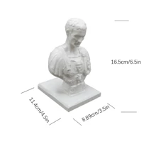 1pc Caesar Pencil Holder, Desk Organizer, Pen Stand, Plant-based Pla Plastic, Creative Furniture Decoration Birthday Gift, Office & School Supplies - White - View 4