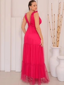 Wedding Dresses - Hot Pink - View 3