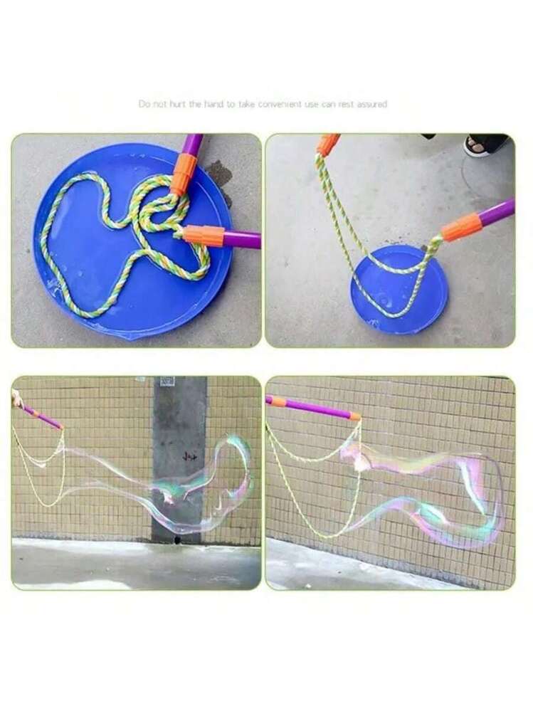 Baguette à Bulles Géantes – 32 Trous – Poignée Antidérapante – 43 Cm – Intérieur/extérieur – Dès 3 Ans