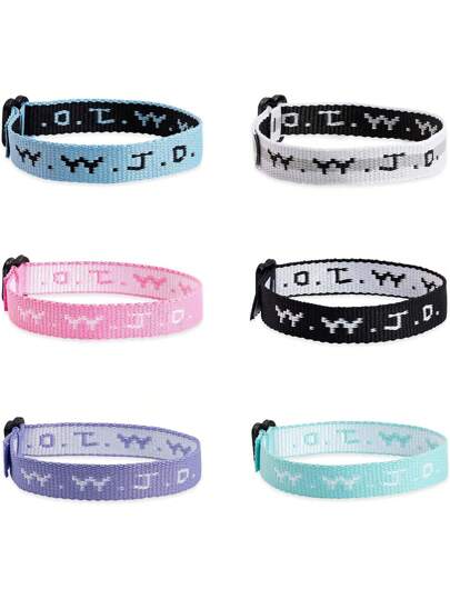 Faith WWJD Bracelet What Would Jesus Do Bracelets WWJD Bracelets Letter Matching Couples Protection Braided Rope Inspirational Religious Christian Gifts Friendship Bracelet Gift