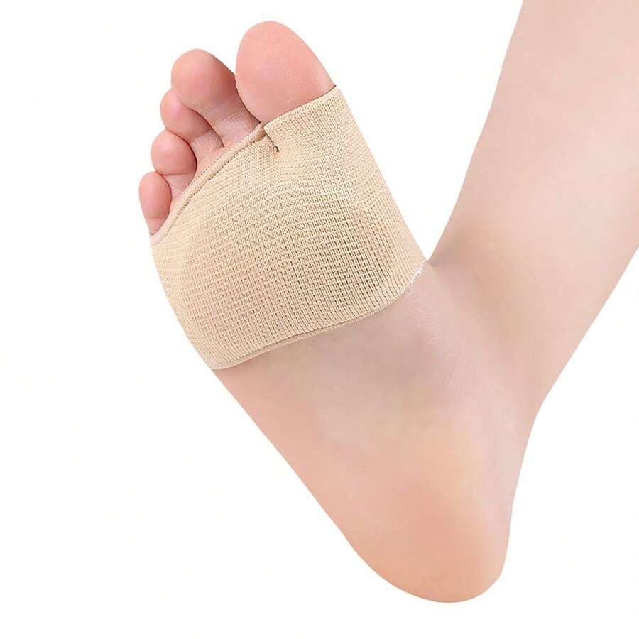 1pair Thickened And Breathable Anti-Slip Foot Care Pad For Hallux Valgus And Foot Callus Prevention - Apricot - View 1