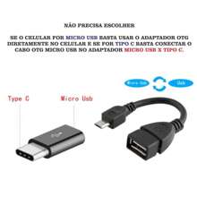 Kit Mobilador Gamer Jogar Ff No Celular Com Teclado, Mouse e Mouse Pad Free Fire Warzone Pub Fortnite - Preto - Visão 6