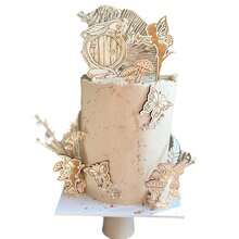 11入組空心蝴蝶蛋糕插頭,仙女蛋糕頂級裝飾品,女孩生日派對裝飾頂級裝飾品,婚禮仙女生日派對裝飾,蝴蝶墻貼裝飾混合風格