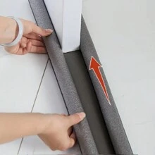 1 Miếng Màu xám Cửa Gap Mảnh dán , Cách âm , Không thấm nước , Côn trùng Thuốc chống côn trùng , Chống bụi , Chống gió - Xám - Xem 1