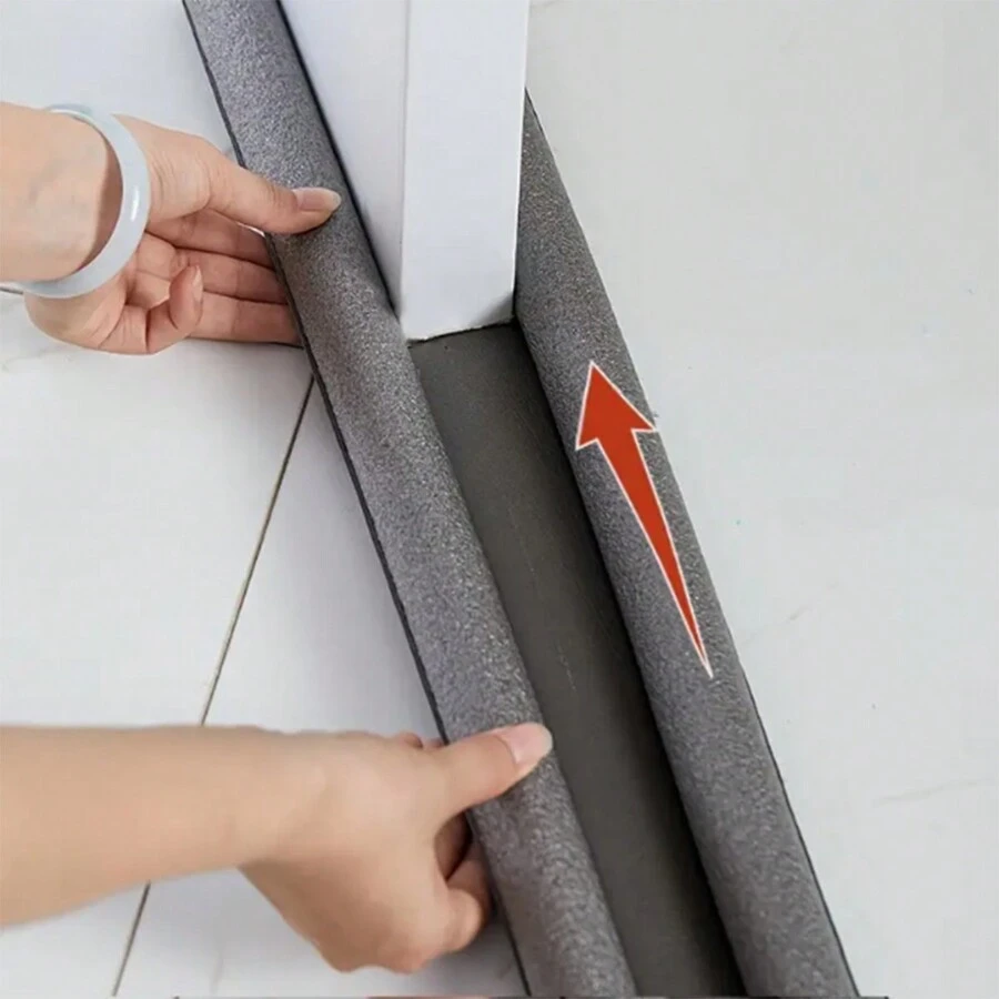 1 Miếng Màu xám Cửa Gap Mảnh dán , Cách âm , Không thấm nước , Côn trùng Thuốc chống côn trùng , Chống bụi , Chống gió - Xám - Xem 1