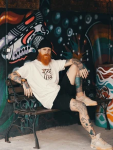 Men T-Shirts - Beige - View 4