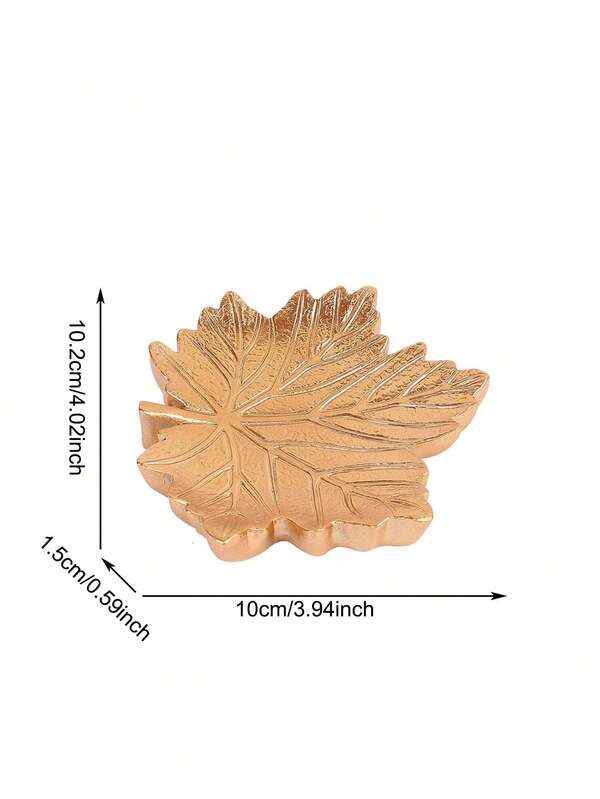 1pc Resin Made Gold Maple Leaf Shaped Jewelry Display Tray SHEIN USA